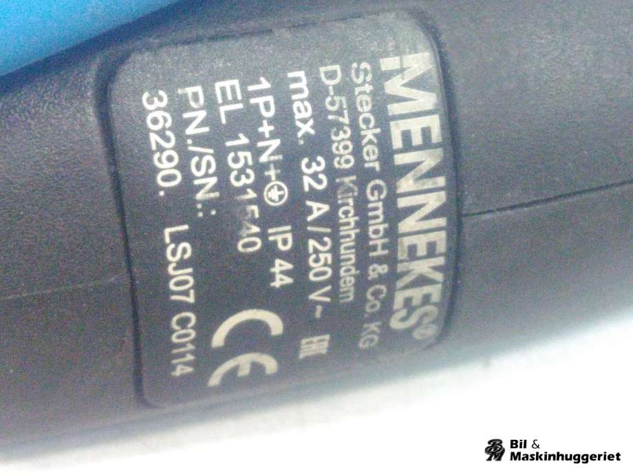 Batterilader kabel til Nissan Leaf 2011-2017 (Type I)  (MENNEKES|TYPE 1 32A 250V|J1772|)