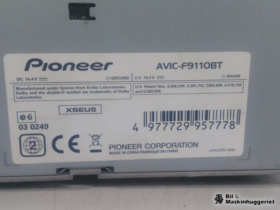 Bilstereo navigasjon til VW Golf, Plus/Cross 2005-2009 (Fase 1) (PIOONEER|AVIC-F9110BT|)