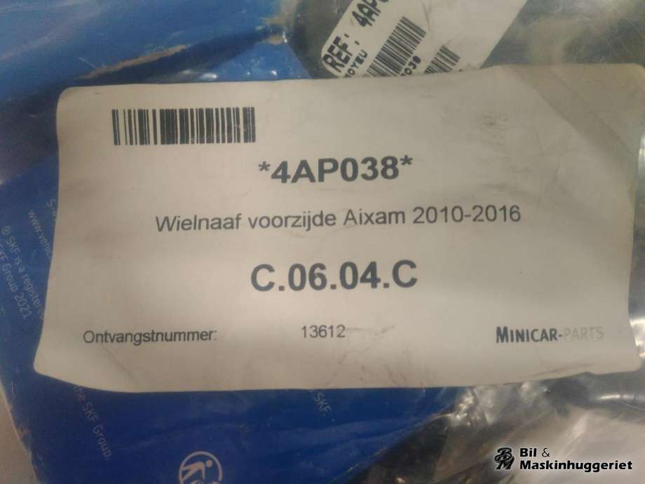 Hjulnav foran til Mopedbil Aixam Emotion 2019-2024 (S9) (S9) (4AP038|)