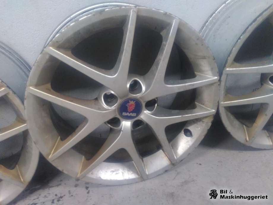 Felgsett aluminium til Saab 9-3 2003-2007 (Type II, Fase 1) (OEM SAAB|5X110 7X17 ET41 CB65|1|12785710|ALU50)