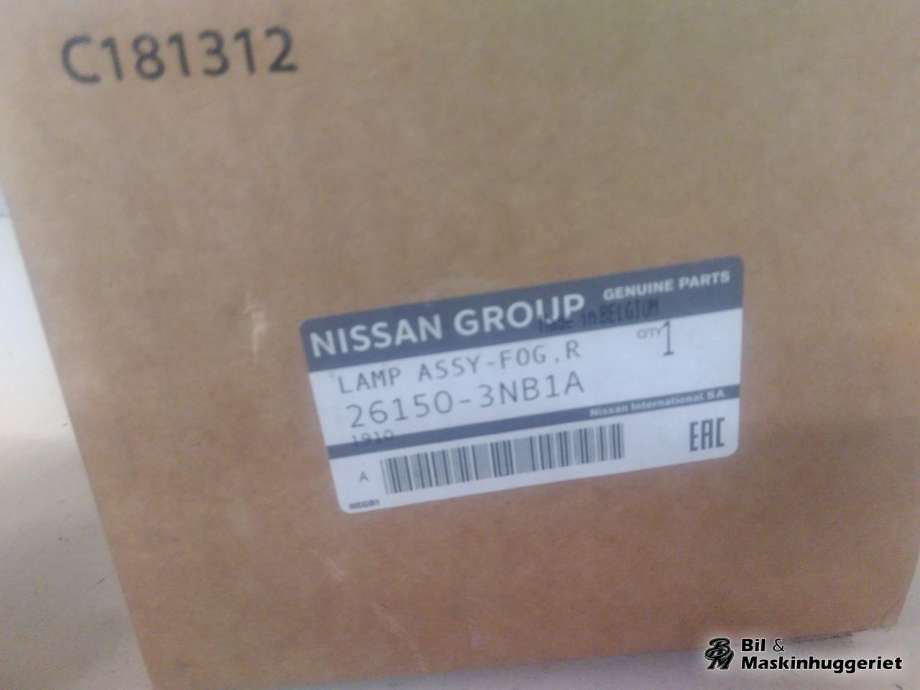 Tåkelykt høyre foran til Nissan Leaf 2011-2017 (Type I)  (26150-3NB1A|89211690|)