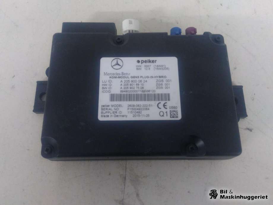 Styreenhet diverse til Mercedes B-Klasse, electric drive 2014-2018 (W242) (W242) (A2059000624|)