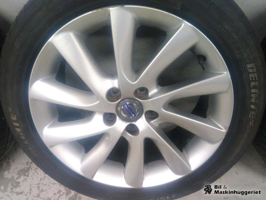Hjulsett aluminium sommer til Volvo V60 2010-2013 (Type I, Fase 1) (BESTDRIVE OG DELINTE|31414838| 5X108 7X17 ET50 CB63|4 215/50-17 95W|PROD. 46/2020 OG 05/2021|MØNSTER 2X 5MM OG 2X 4|5MM)