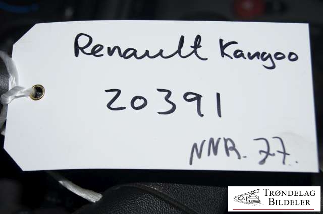 Renault Kangoo 2008-2021 (Type II) , Motorkode: K9K B8, Girkassekode: 