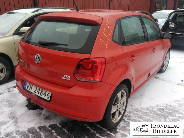 VW Polo 2009-2014 (Type V, Fase 1) , Motorkode: CAY, Girkassekode: MDN