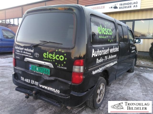 Toyota Hiace 2007-2012 (Fase 3) , Motorkode: 2KD-FTV, Girkassekode: 