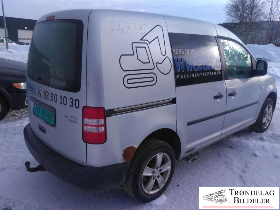 VW Caddy 2010-2015 (Type III, Fase 2) , Motorkode: CFHF, Girkassekode: NFQ