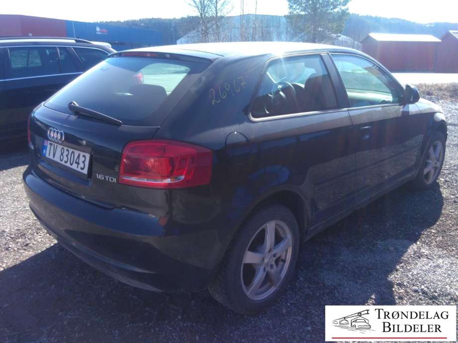 Audi A3 2009-2012 (Type II, Fase 2) , Motorkode: CAYC, Girkassekode: LUB