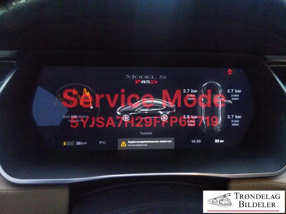 Tesla Model S 2013-2016 (Fase 1) , Motorkode: L2S, Girkassekode: 