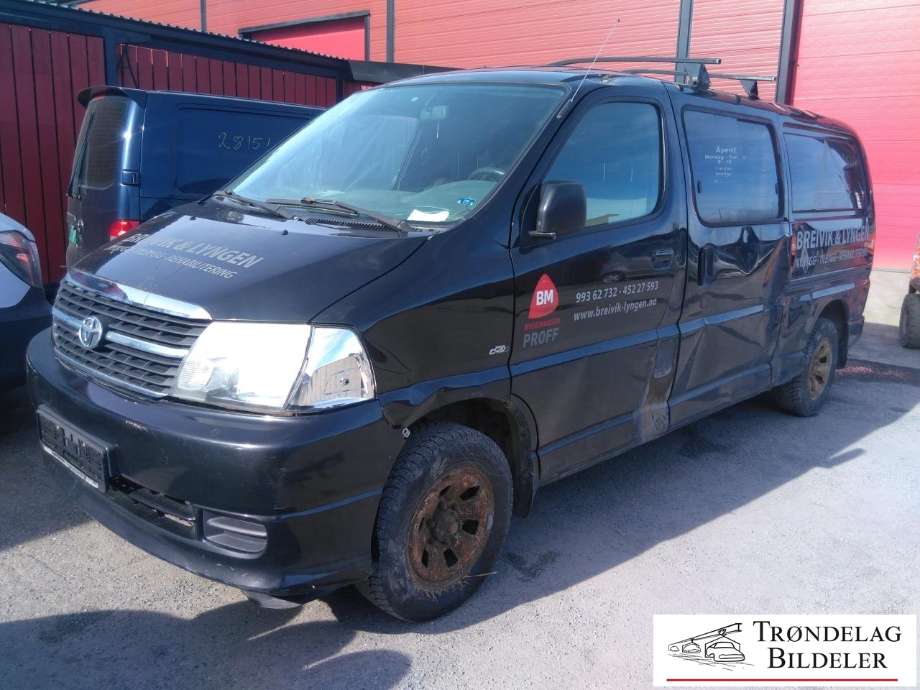 Toyota Hiace 2007-2012 (Fase 3) , Motorkode: 2KD-FTV, Girkassekode: 