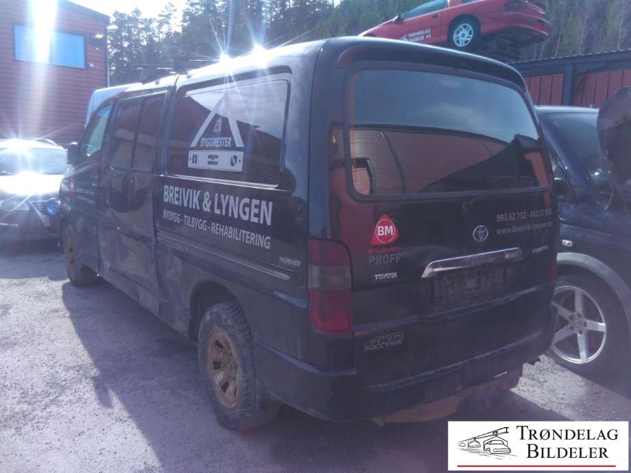 Toyota Hiace 2007-2012 (Fase 3) , Motorkode: 2KD-FTV, Girkassekode: 