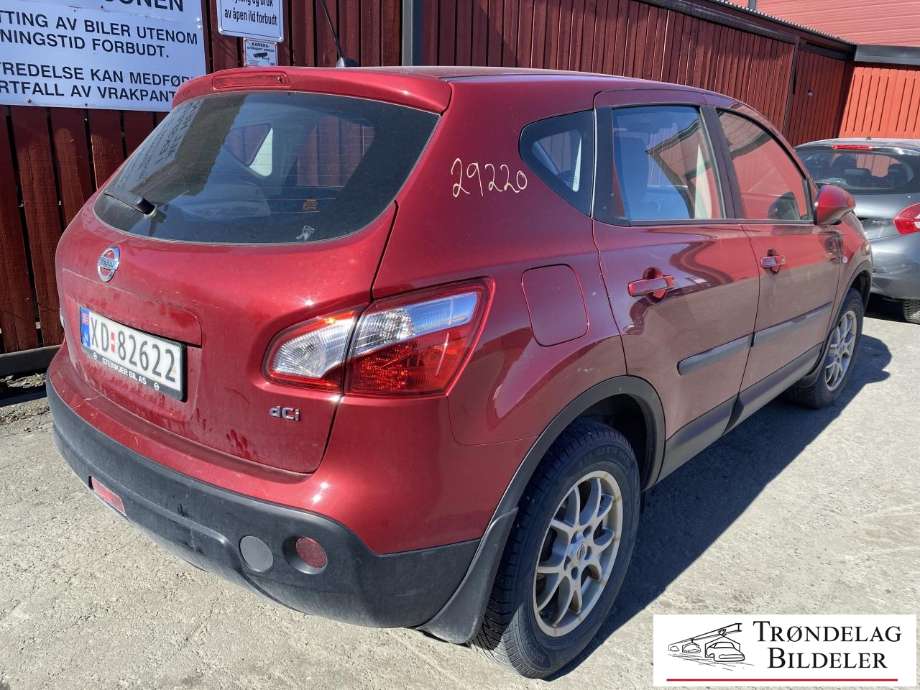 Nissan Qashqai 2010-2014 (Type I, Fase 2) delebil , Motorkode: K9K, Girkassekode: