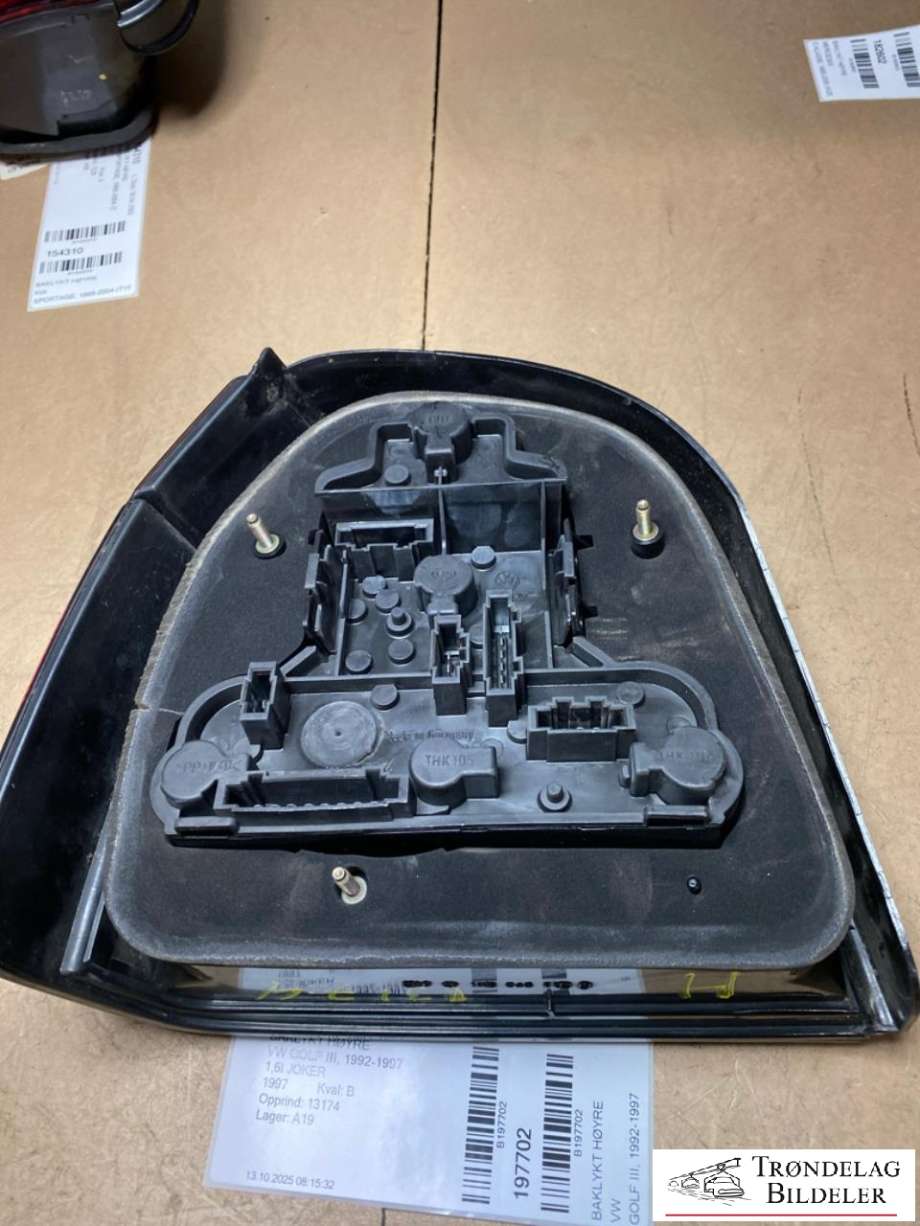 Baklykt høyre til VW Golf III 1992-1997 (951739|)