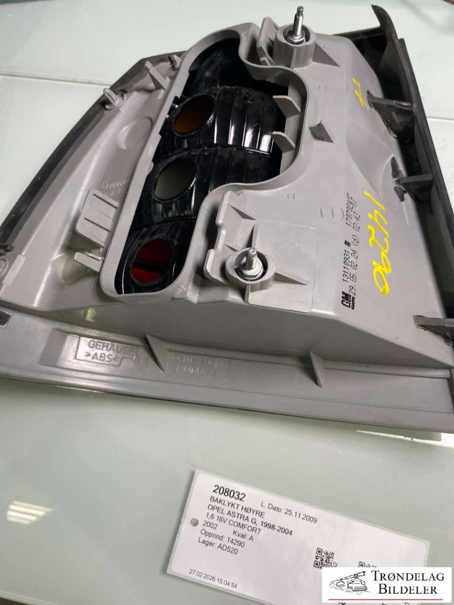 Baklykt høyre til Opel Astra G 1998-2004 (13110931|)
