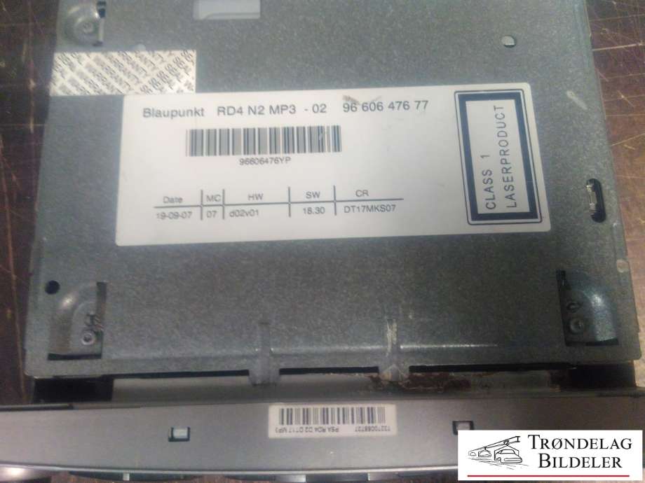 Bilstereo til Peugeot 407 2004-2010 (9660647677|)