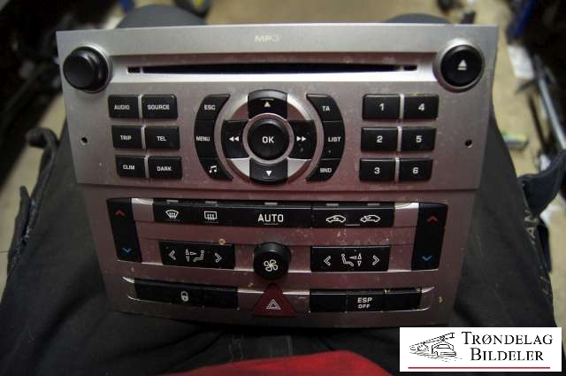 Varmeapparat betjening til Peugeot 407, 2004-2010  (VISTEON|VP4PUH-18C612XA)