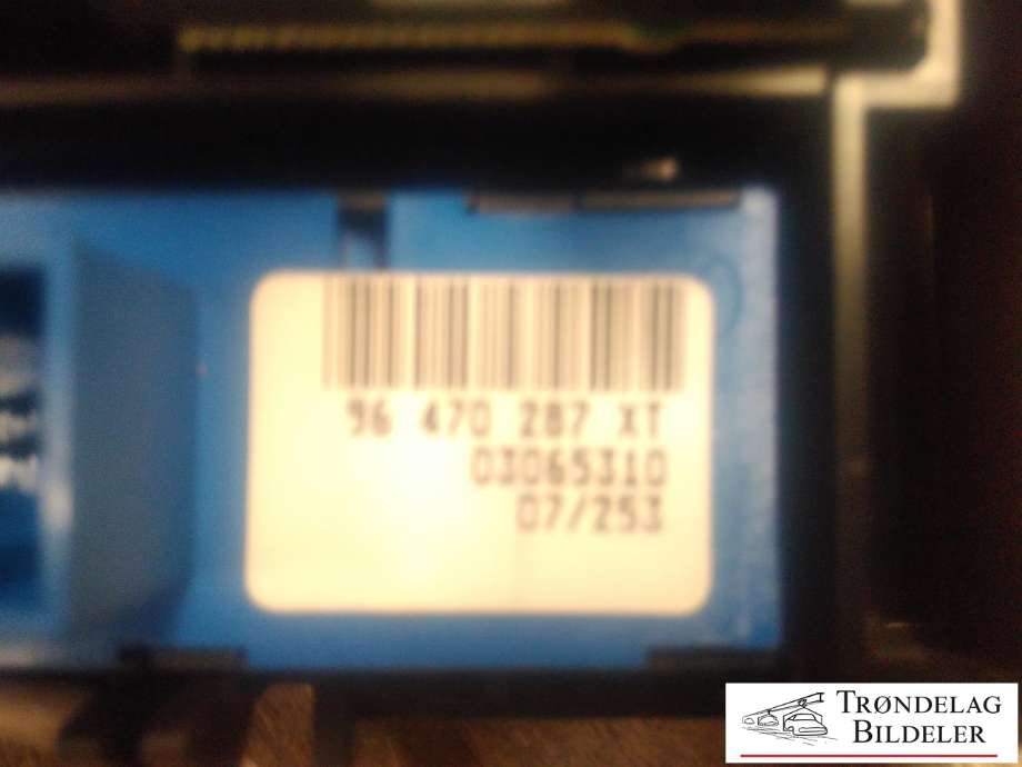 Varmeapparat betjening til Peugeot 407 2004-2010 (VISTEON|VP4PUH-18C612XA|)
