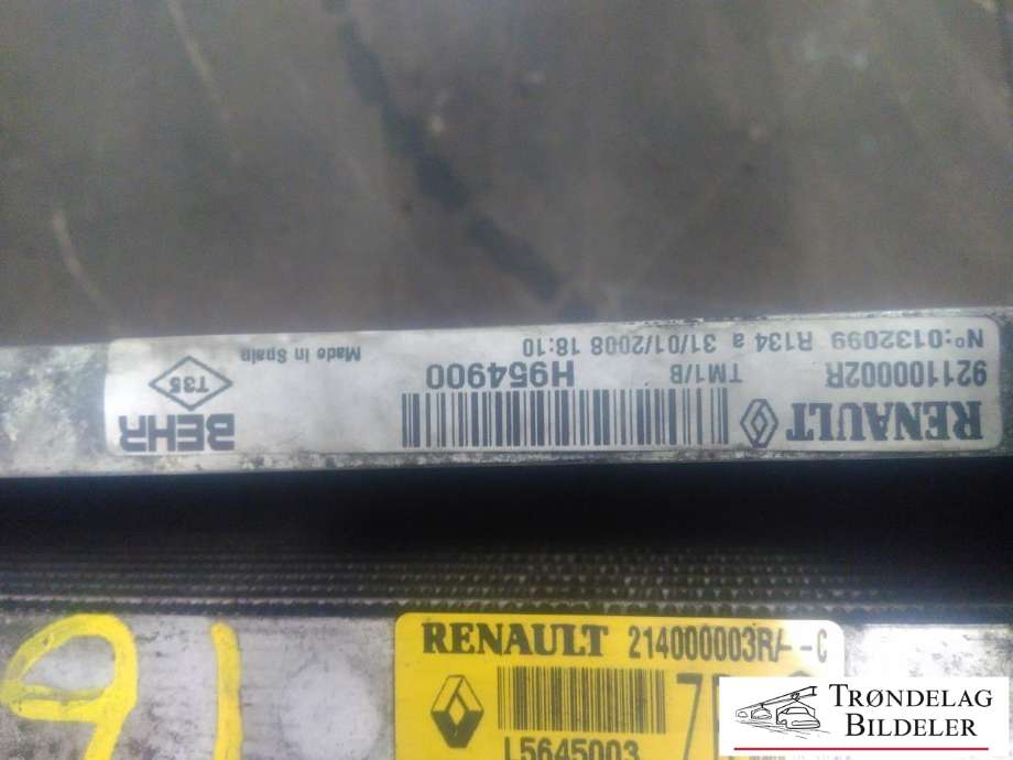 Aircondition radiator til Renault Laguna 2008-2010 (Type III, Fase 1) (921100002R|)