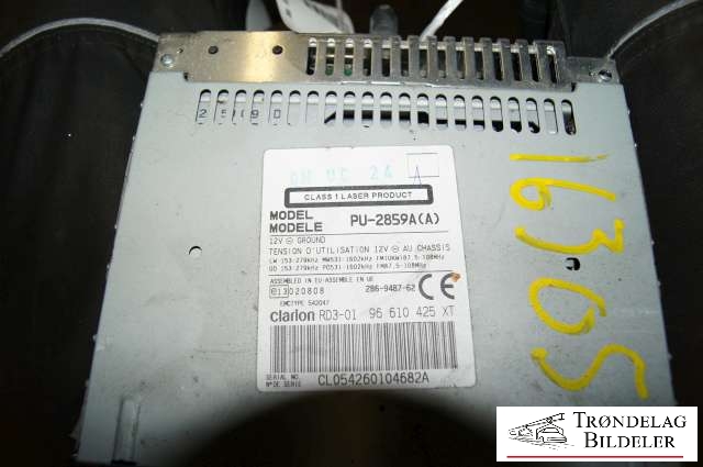Bilstereo til Citroën Berlingo 2002-2008 (Type I, Fase 2) (PU-2859A(A)|)