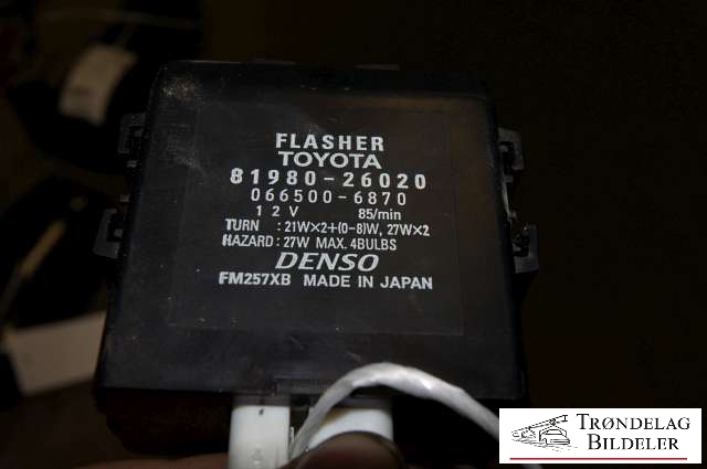 Rele diverse til Toyota Hiace 2007-2012 (Fase 3)  (81980-26028|)