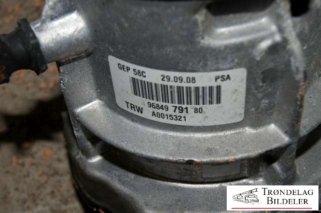Servo pumpe mekanisk til Peugeot 308 2007-2011 (Type I, Fase 1)  