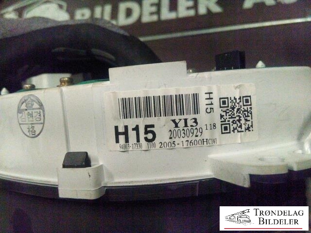 Instrumentpanel til Hyundai Matrix 2001-2010  (94003-17330|20030929|2005-17600HC141)