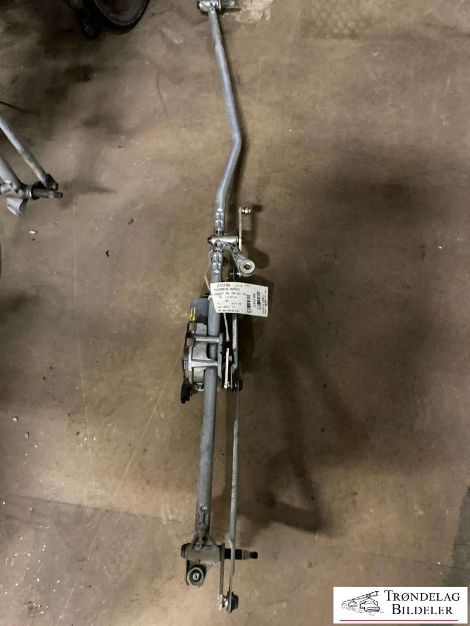 Viskermotor frontrute komplett m/overføring til Peugeot 308 2007-2011 (Type I, Fase 1)