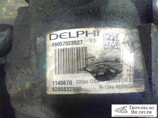 Aircondition kompressor til Opel Movano 1999-2010  (DELPHI|0905723527|1140670|8200832990)