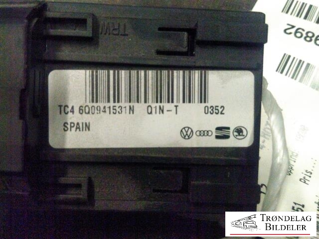 Bryter lys til VW Amarok 2010-2016 (Type I, Fase 1) (6Q0 941 531 N|)