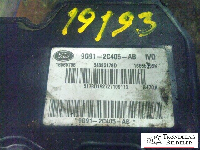 ABS sentral til Ford Mondeo 2007-2010 (Type IV, Fase 1) (9G91-2C405-AB|5485178D|)