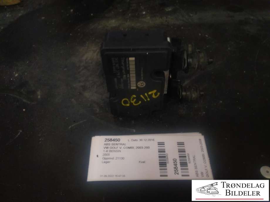 ABS sentral til VW Golf V, Combi 2003-2008 (ATE|1K0 614 117 H|)