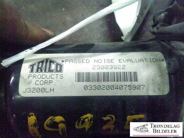 Viskermotor frontrute til Opel Vectra C 2002-2005 (Type I)  