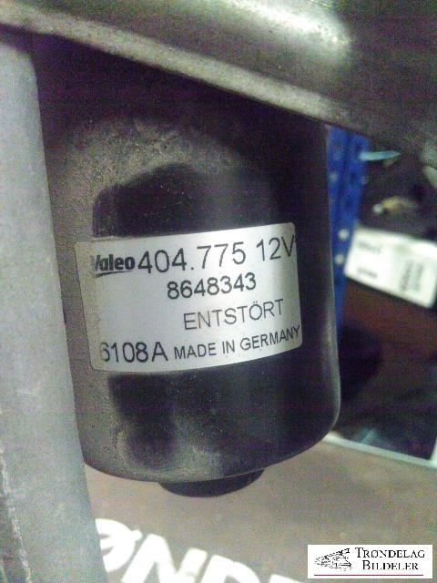 Viskermotor frontrute komplett m/overføring til Volvo S60 2005-2010 (Type I, Fase 2)  (VALEO|404775|8648343|6108A)