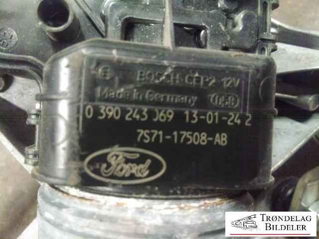 Viskermotor frontrute komplett m/overføring til Ford Mondeo 2011-2014 (Type IV, Fase 2)  (BOSCH|039243069|7S7117508AB|)