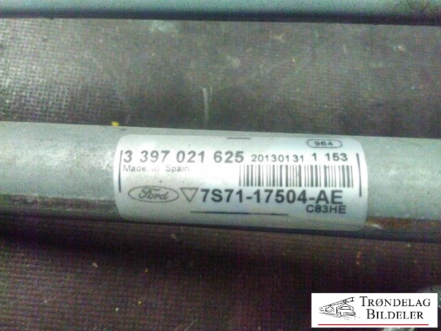 Viskermotor frontrute komplett m/overføring til Ford Mondeo 2011-2014 (Type IV, Fase 2)  (BOSCH|039243069|7S7117508AB|)