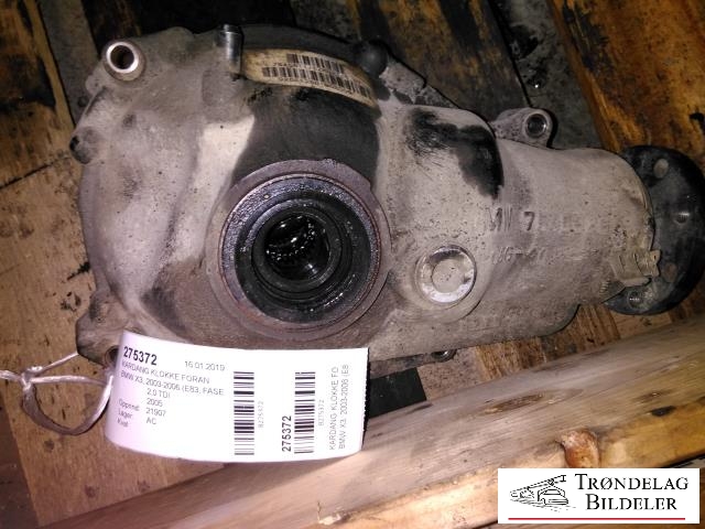 Kardang klokke foran til BMW X3, 2003-2006 (Fase 1) (E83) (E83) (EZK02T 3|07)