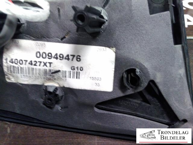 Speil høyre til Toyota Proace 2013-2016 (Type I)  (14007427XT|00949476|)