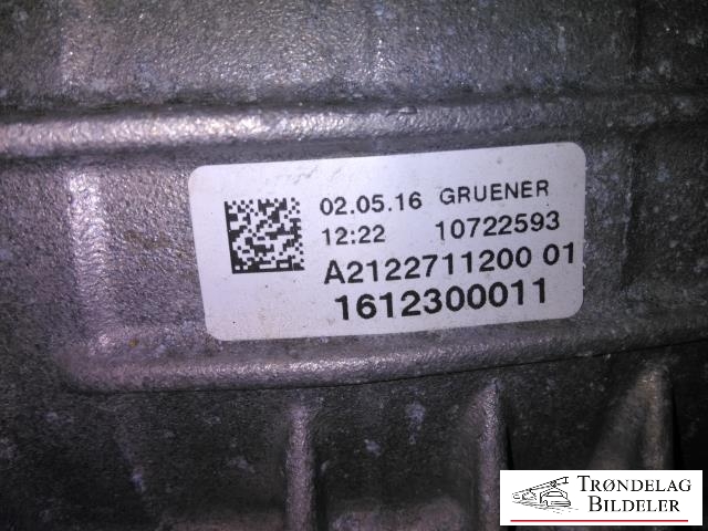 Girkasse elbil til Mercedes C-Klasse 2014-2018 (Fase 1) (W205) (W205)