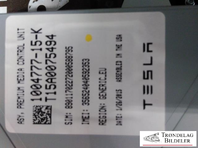 Bilstereo navigasjon skjerm til Tesla Model S 2013-2016 (Fase 1)  (100477715K|T15A0075494|)