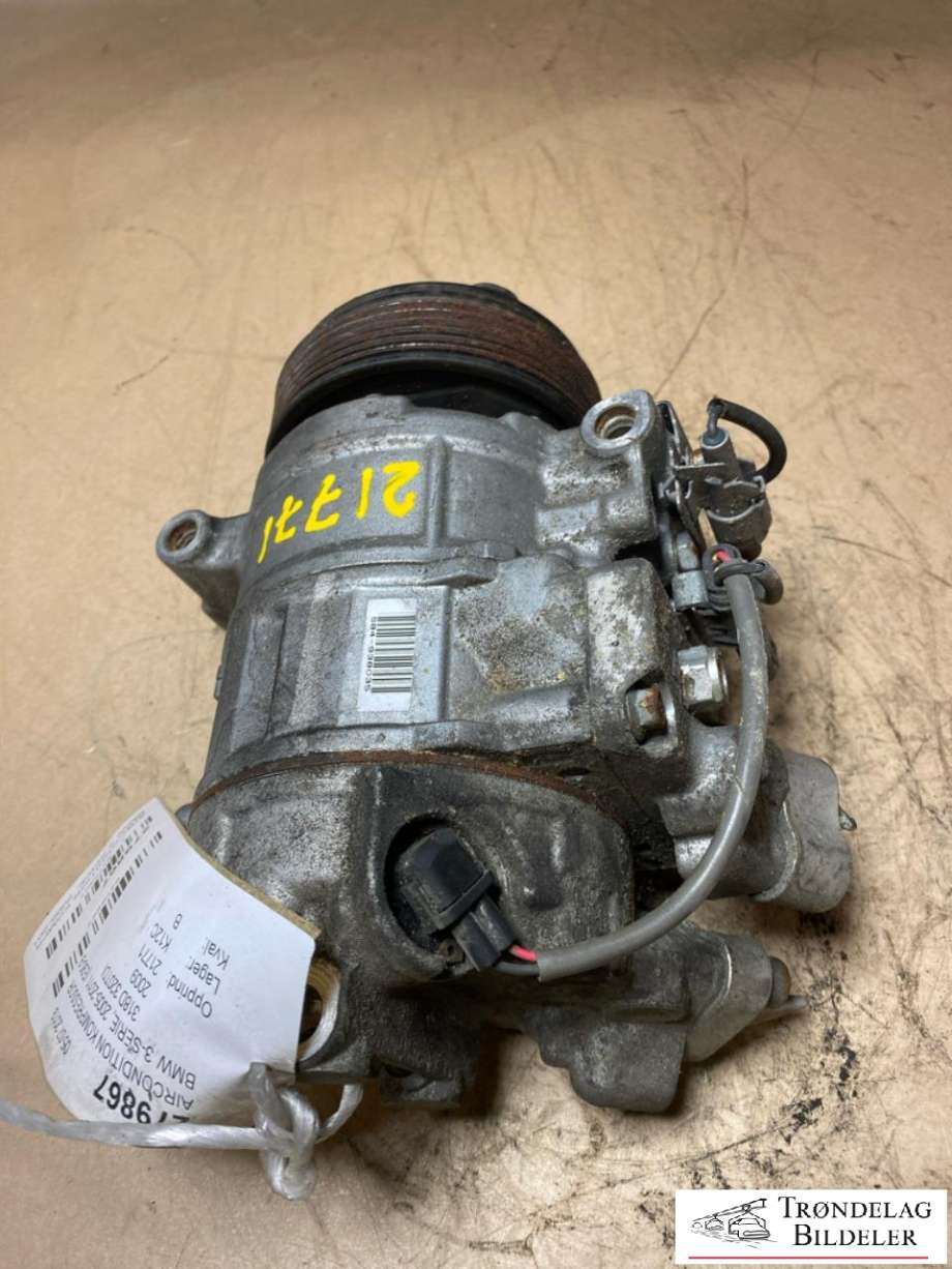 Aircondition kompressor til BMW 3-Serie 2005-2011 (E90/E91/E92/E93) (E90/E91/E92/E93) (DENSO|64526987862|447260-1852|6SBU14C|890628|447280-1851|447260-1851|SB4270096|4472601850|5447220293|SB4179791|)