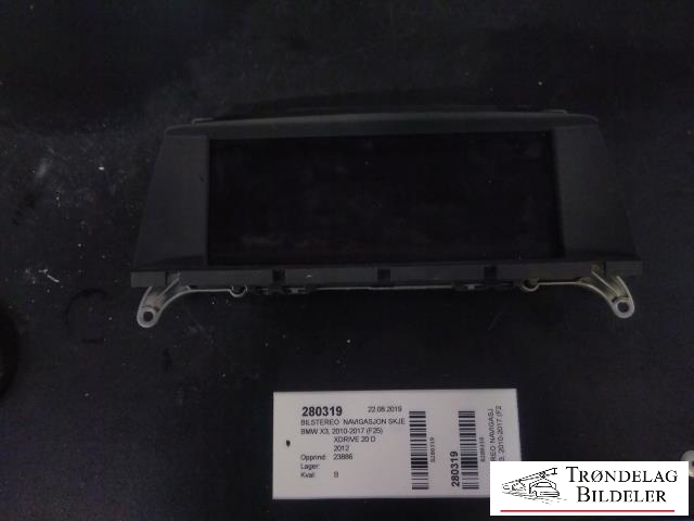 Bilstereo navigasjon skjerm til BMW X3 2010-2017 (F25) (F25) (JOHNSON CONTROLS|0002411347-01|)
