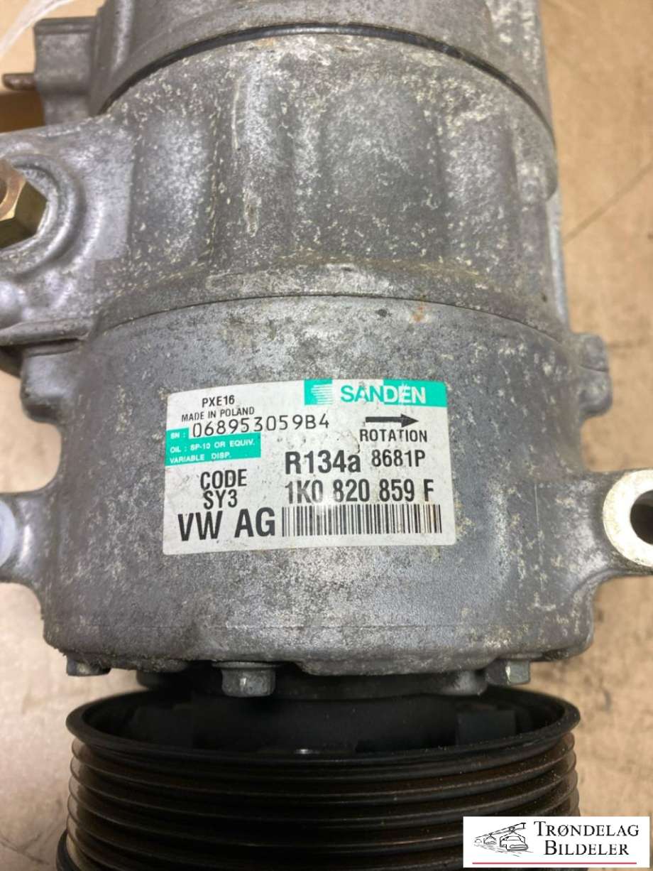 Aircondition kompressor til Škoda Superb 2008-2015 (Type II)  (SANDEN|5Q0820803F|5Q0820803K|890632|5Q0820803D|5Q0820803J|5Q0820803G|1K0820803A|1K0820803B|1K0820803H|1K0820803K|1K0 820 859 S|1K0820803M|5Q0820803M|5Q0 820 803 C|1K0820803J|1K0 820 859 T|1K0820803N|1K0820803P|1K0820803Q|1K0820803S|5K0820803|5K0820803A|5K0820803B|5K0820803C|5K0820803D|5K0820803E|5K0820803F|5K0820803G|5K0820803H|5K0820803J|5K0820803K|5N0820803|5N0820803A/B|5N0820803C|5N0820803D|5N0820803H)