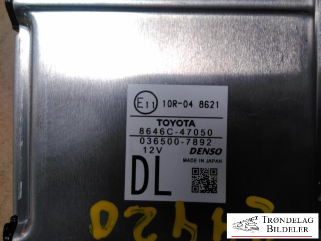 Sensor radar til Toyota Prius +7 2012-2020 (Type III) (stasjonsvogn) (stasjonsvogn) (TOYOTA|8646C-47050|)