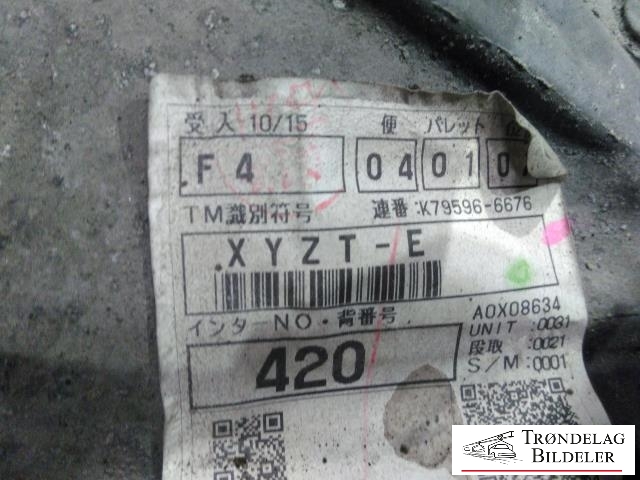 Girkasse manuell 6-trinn til Toyota Avensis 2009-2015 (Type III, Fase 1) (30300-20A90|)