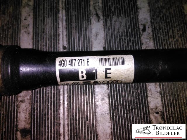 Drivaksel høyre foran, diesel/automat til Audi A6 2011-2014 (Type IV, Fase 1) (C7) (C7) (4G0 407 271 E|)