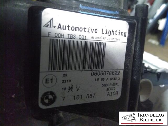 Frontlykt venstre xenon til BMW X5 2007-2013 (E70) (E70) (BMW|7161587|)