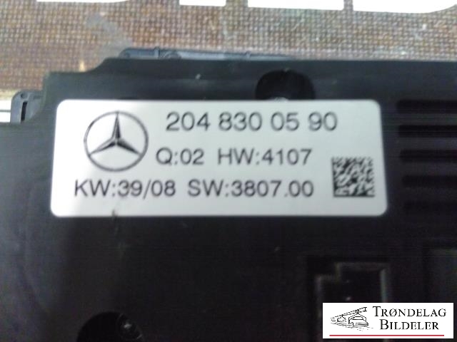 Varmeapparat betjening til Mercedes C-Klasse 2007-2011 (Fase 1) (W204) (W204) (2048300590|)