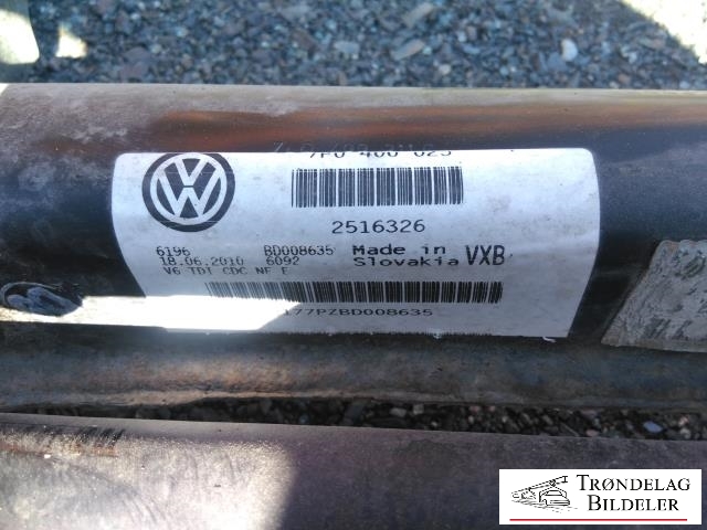 Travers foran hoved til VW Touareg 2010-2018 (Type II) (7F0400025|)