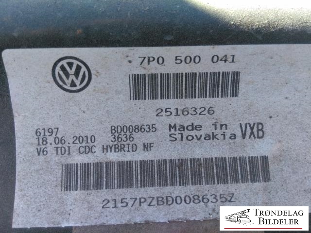 Bakstilling til VW Touareg 2010-2018 (Type II)  