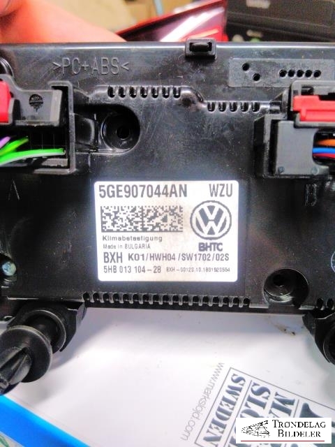 Varmeapparat betjening til VW e-Golf 2017-2020 (Fase 2) (VW E GOLF|5GE907044AN|)